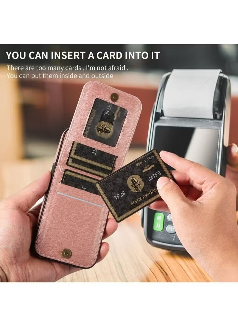 X-level iPhone 15 Pro Case Wallet With Credit Card Cover With Flip Premium Leather Phone Ring Stand Holder Kickstand Heavy Duty Protective Cover Accessories Protection For iPhone iPhone 15 Pro  - Image 4