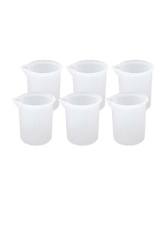 Y&D Silicone Measuring Cups, 100ml Mixing Cups for Epoxy Resin Arcrylic Paint Pouring Non Stick Stir and Pour Tool with Precise Scale measure, stir at a budget saving cost  - Image 1