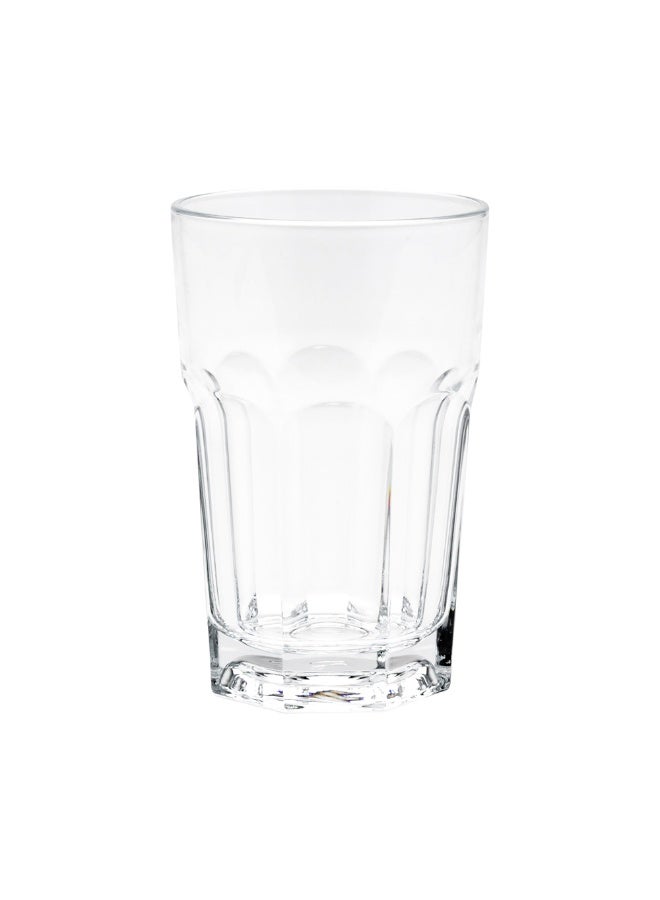 Restaurantware Otto 10 Ounce Highball Glasses, Set Of 6 Paneled Tall Drinking Glasses - Fine-Blown, Tempered, Dishwashable, Clear Glass Highball Tumblers, Won't Chip, For Water, Juices, Or Cocktails - Image 1
