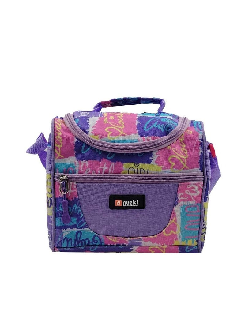 Nuzki Kids Insulated Lunch bag,Cooler Bag Travel Lunch Tote Bags With Adjustable Strap For School Children Student. - Image 1