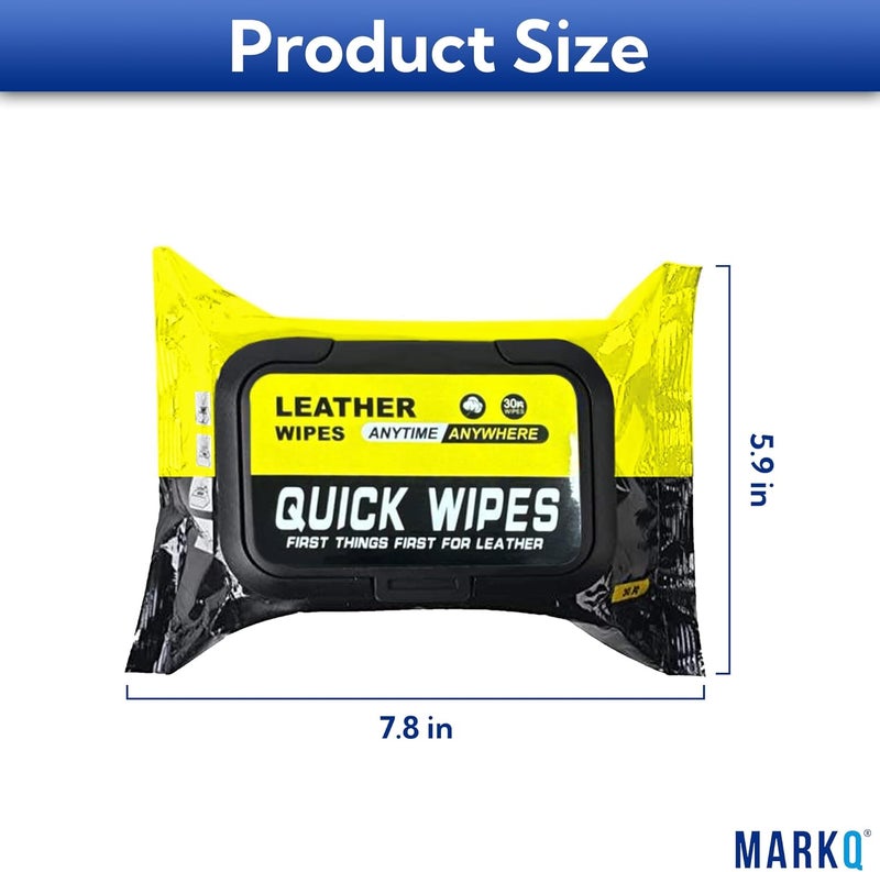 MARKQ Sneaker Cleaning Wipes | Portable Shoe Cleaner Quick Pads for Dirt & Stain Removal | Disposable Travel Shoe Cleaning Sheets – Pack of 5 - Image 3
