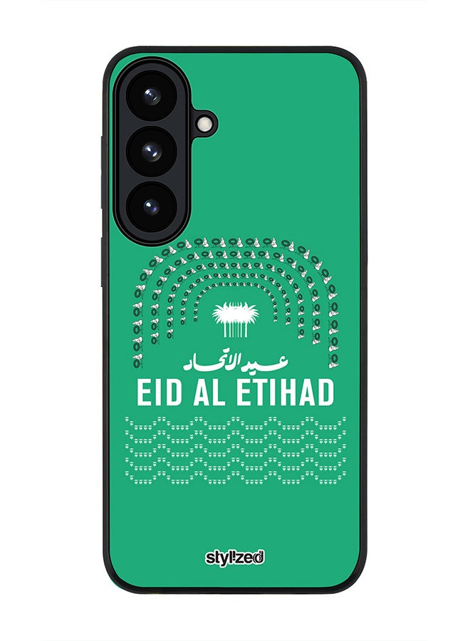 Stylizedd For Samsung Galaxy S26 Plus Case,Slim fit Camera Protection, Shockproof Thin Phone cover  - Eid Al Etihad 53 National Day Green - Image 1