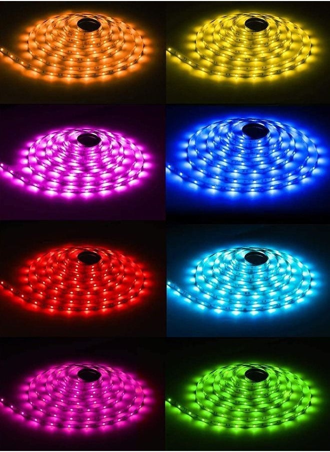 يو إل اتش واي سي شريط إضاءة LED RGB للغرفة: متغير الألوان مع جهاز تحكم عن بُعد، مقاوم للماء ويأتي بمدخل USB للتشغيل. مثالي للتلفزيون، غرفة النوم، الكمبيوتر وديكور أحواض السمك. متوفر بأطوال 2م، 5م، و10م.  - Image 4