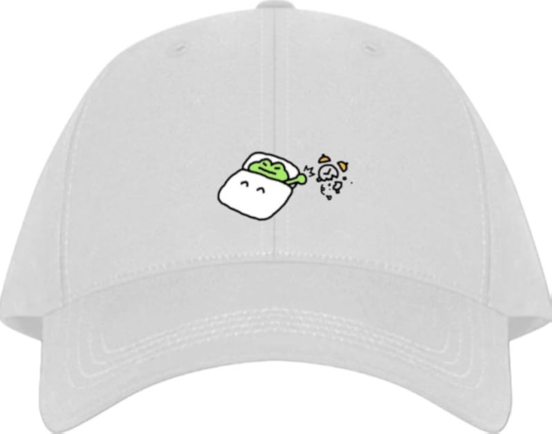 Frog Plain unisex baseball cap White 5