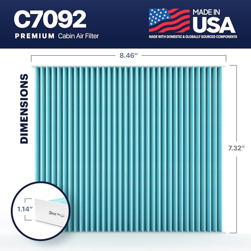 BNX TruFilter C7092 Cabin Air Filter, HEPA 99.97%, MADE IN USA, Compatible with Subaru Crosstrek, Ascent, Impreza, Legacy, Outback, Toyota Prius C-HR, Prius AWD-e, Prius Prime, Corolla, RAV4, Venza - Image 3