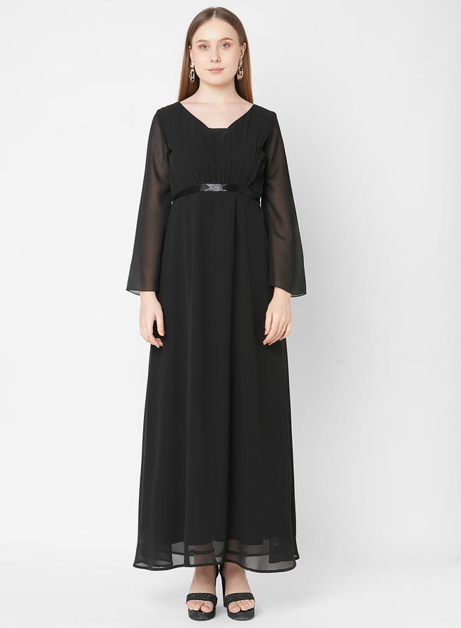 Mish Sheer Sleeve Maxi Dress - Image 1