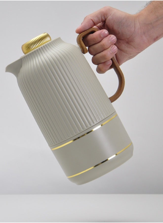 Badraig Thermos for tea and coffee Green Grey/Gold 1 liter  - Image 2