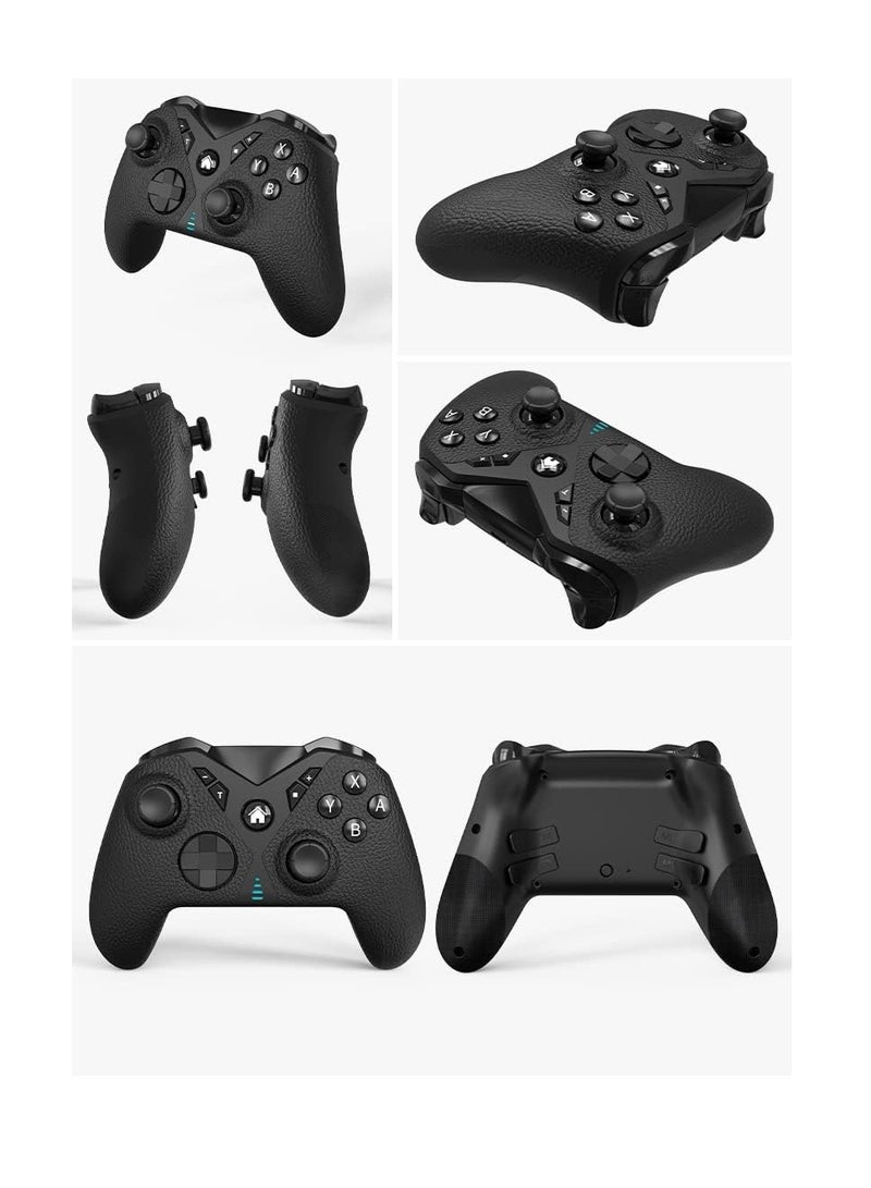 Wireless Game Controller for Windows PC/IOS/PC-based XOBX mode/Switch, Bluetooth 4.0 Connectivity, 4Custom Buttons, TURBO Button, Battery Up to 10 Hours