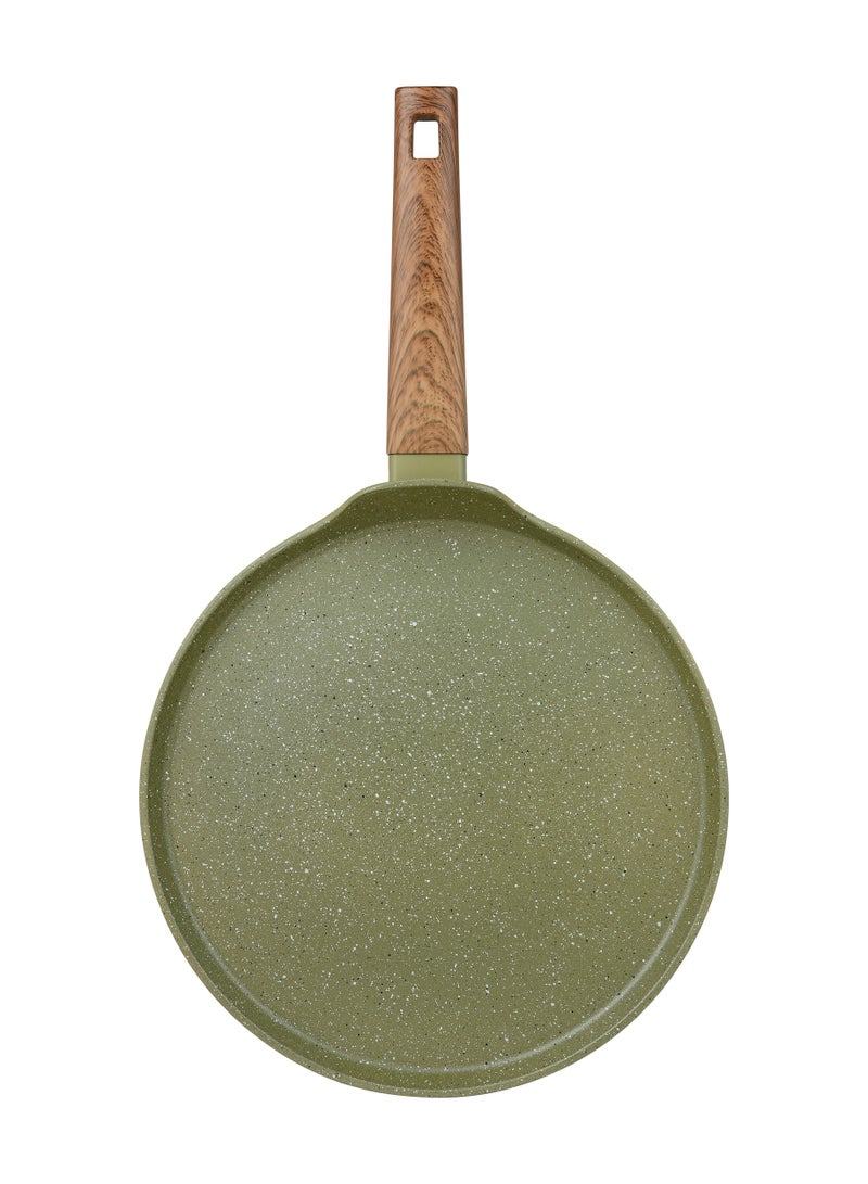 BERGNER ACADIA FORGED ALUMINUM  PANCAKE 28CM WITH  INDUCTION BOTTOM, GREEN COLOR, BG56228GR - Image 2