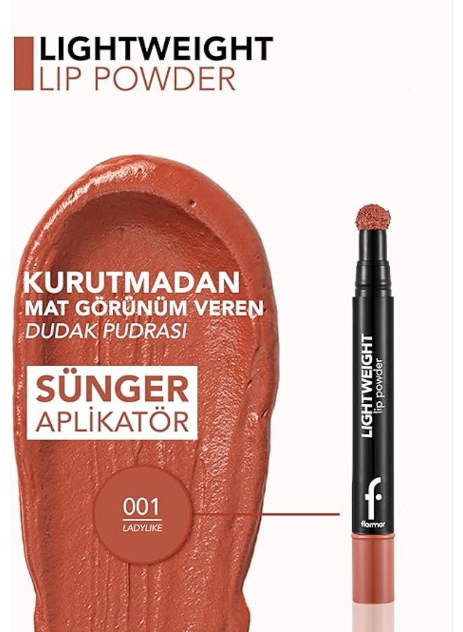 flormar Matte Finish Lip Powder Ladylike - Image 4