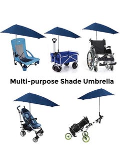 GGEROU Outdoor Clamp On Umbrella SPF 50+ Adjustable Umbrella with Universal Clamp Outdoor Sun Shade Umbrella  - Image 5