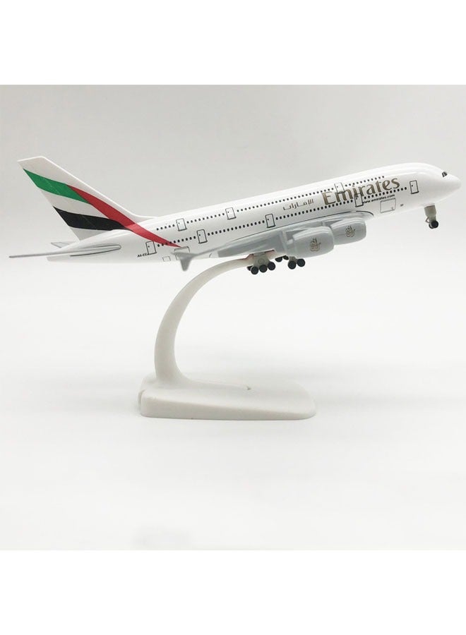 general 20cm Alloy Aircraft Tabletop Display Model 1:200 Scale Emirates A380 Aircraft Model Ornament Toys Decoration Collection Gifts - Image 1