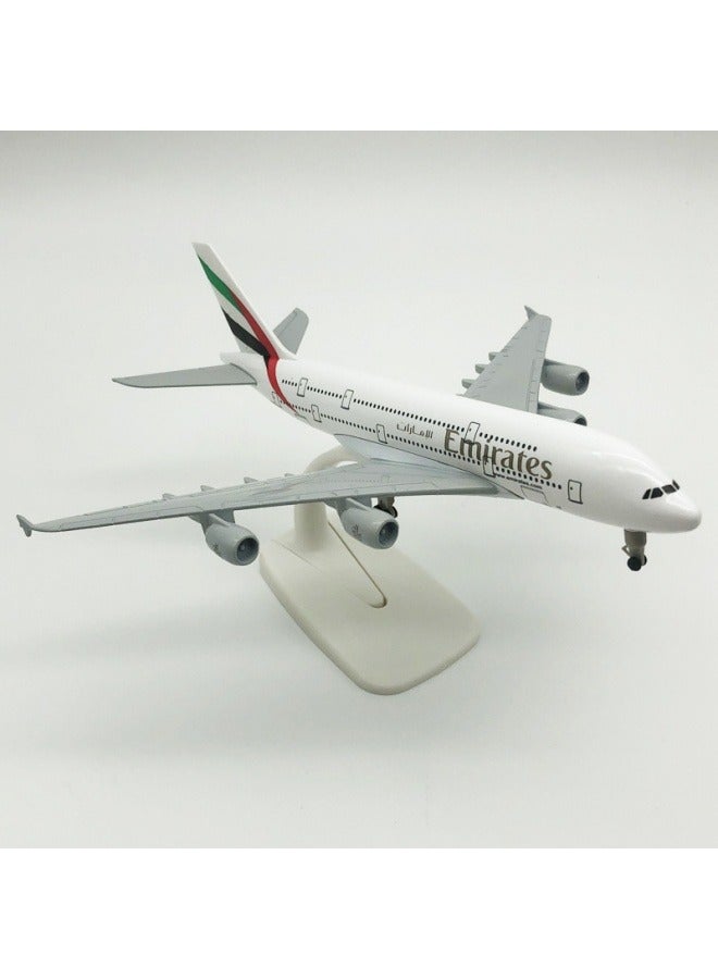 general 20cm Alloy Aircraft Tabletop Display Model 1:200 Scale Emirates A380 Aircraft Model Ornament Toys Decoration Collection Gifts - Image 2