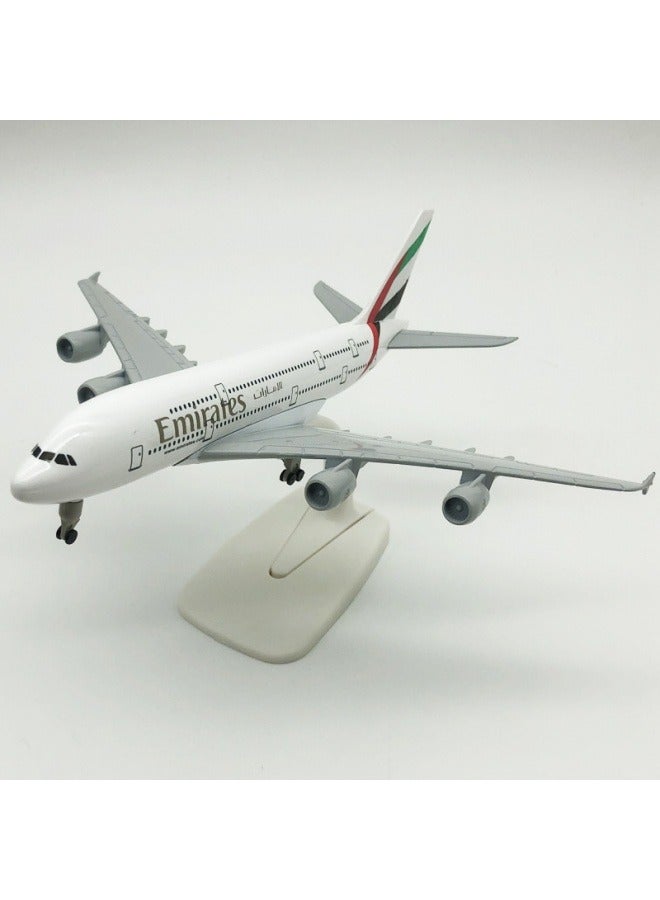 general 20cm Alloy Aircraft Tabletop Display Model 1:200 Scale Emirates A380 Aircraft Model Ornament Toys Decoration Collection Gifts - Image 4
