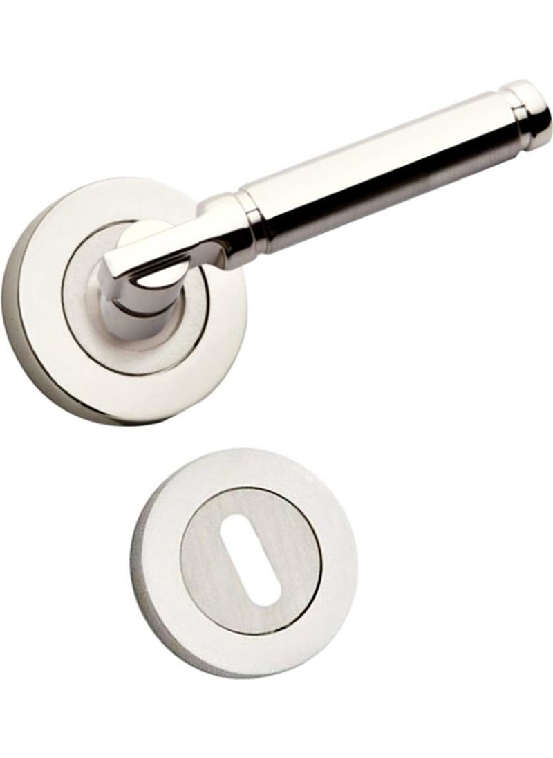 Eym Verda Nickel Inox Badge Door Handle Room 