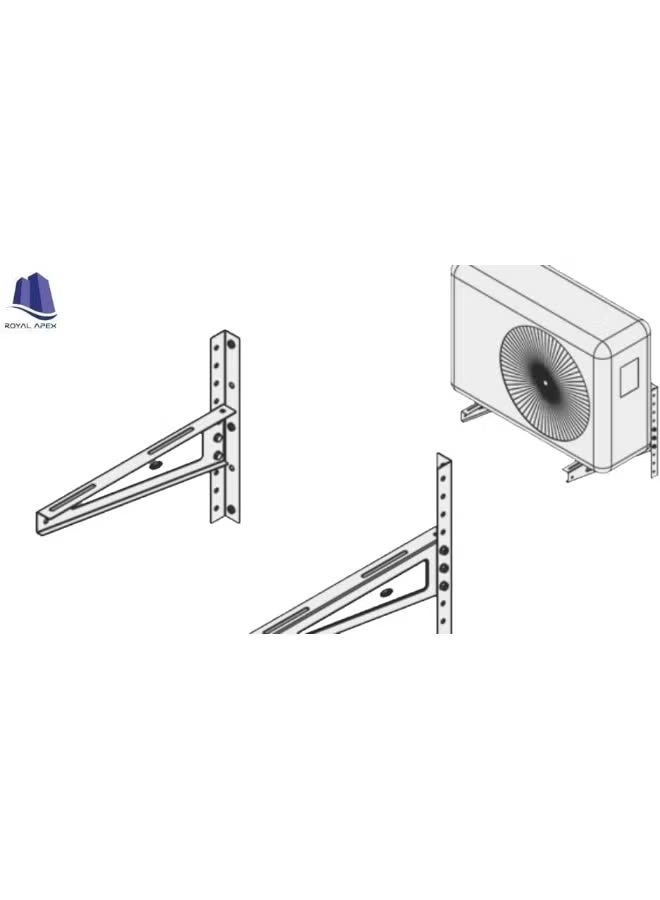 Royal Apex Outdoor AC Brackets Stand Heavy Duty Unit Mounting 600X600 - Image 3