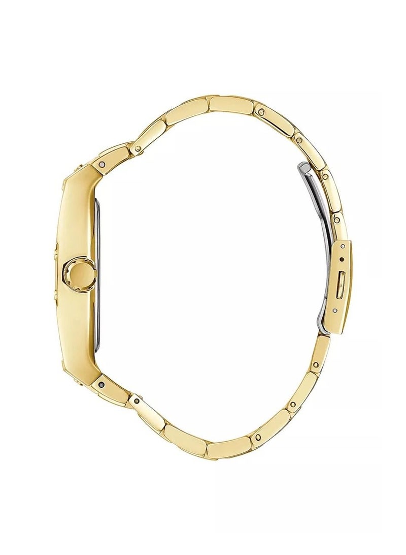 GUESS ساعة جيش فونيكس للرجال متعددة الوظائف بحزام من الفولاذ المقاوم للصدأ باللون الذهبي - GW0456G1 44mm - Image 4