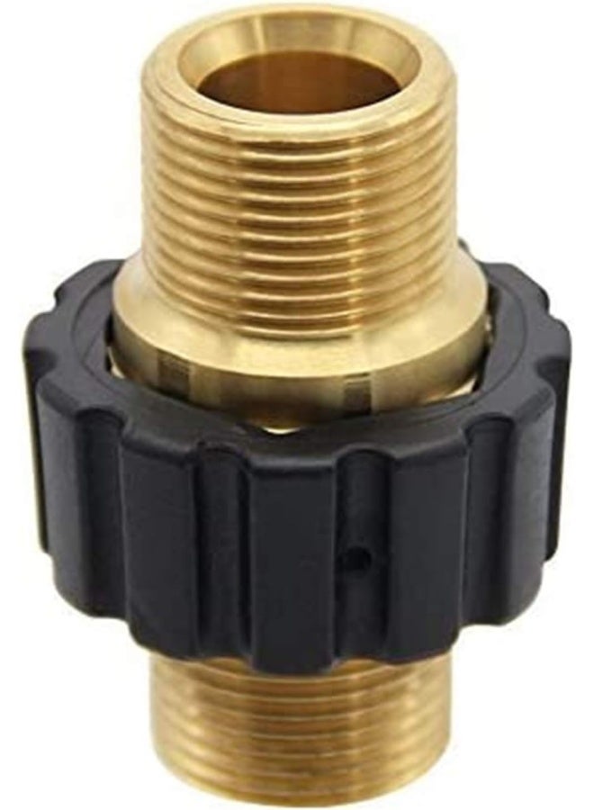 Twinkle Star Pressure Washer Hose Quick Connector, M22 Metric Male Thread Fitting, Twis375