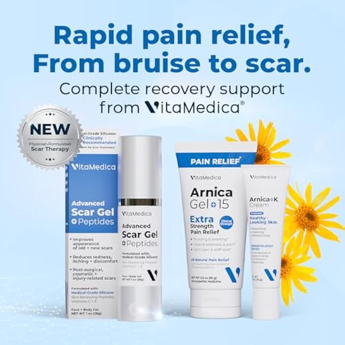 VitaMedica Arnica Montana 30X Homeopathic Tablets for Bruising Pain and Swelling | Plant Based Formula | Recommended by Plastic Surgeons | Natural Recovery Surgery Or Injury | 3 Pack | 150 Servings - Image 5