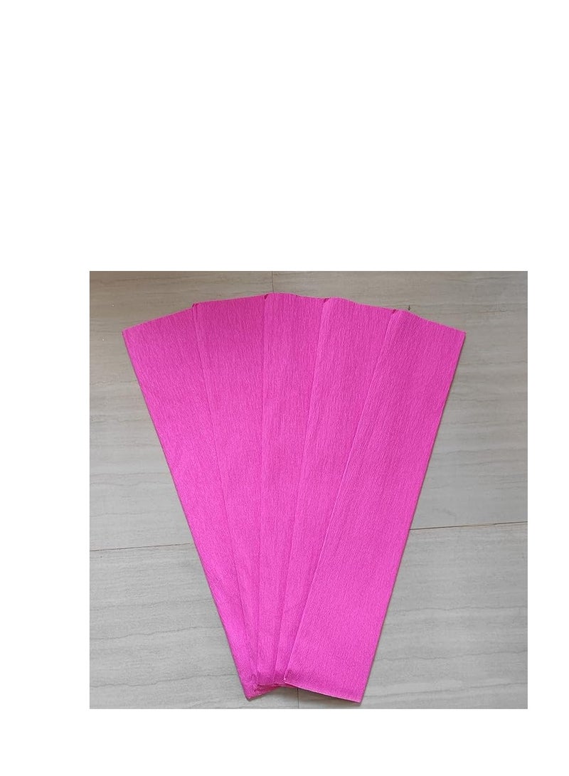 Flamingo Baby Pink/Light Pink Color Crepe Paper Sheets for DIY Flower Making and Wrapping 55 x 160 cm) 1.Baby pink color 2.multipurpose 3.Flower making paper 4.No color shade - Image 2