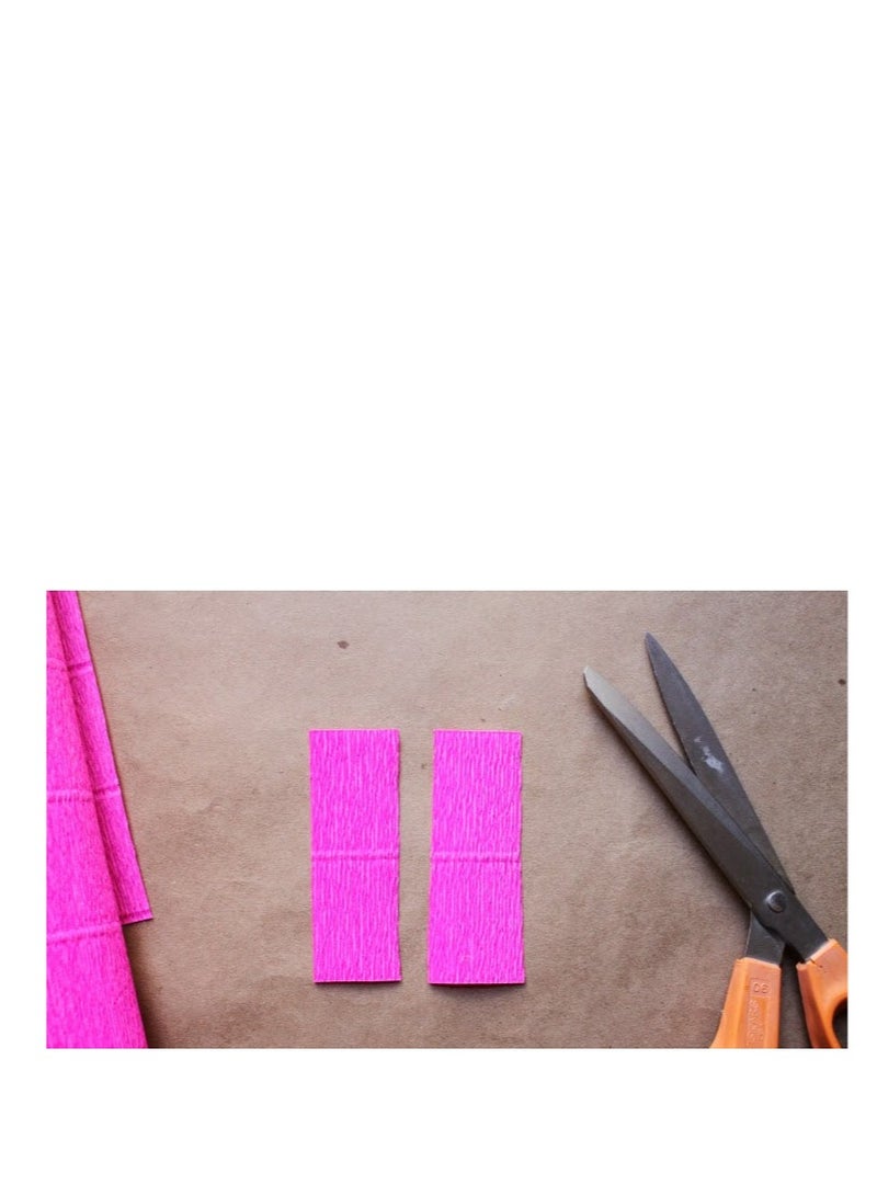 Flamingo Baby Pink/Light Pink Color Crepe Paper Sheets for DIY Flower Making and Wrapping 55 x 160 cm) 1.Baby pink color 2.multipurpose 3.Flower making paper 4.No color shade - Image 3