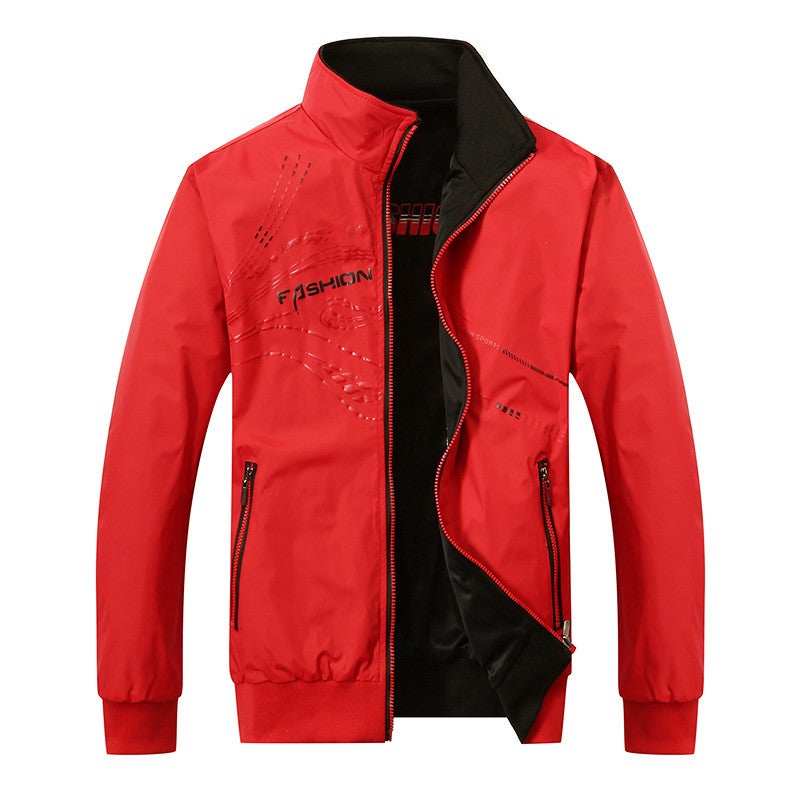 24 Autumn Youth Fashion Fashion High Quality Trendy Men'S Casual Jacket Zipper Cardigan Double-Sided Jacket - Image 1