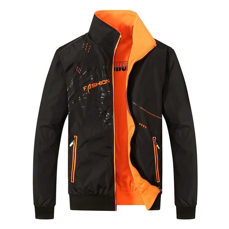 24 Autumn Youth Fashion Fashion High Quality Trendy Men'S Casual Jacket Zipper Cardigan Double-Sided Jacket - Image 5