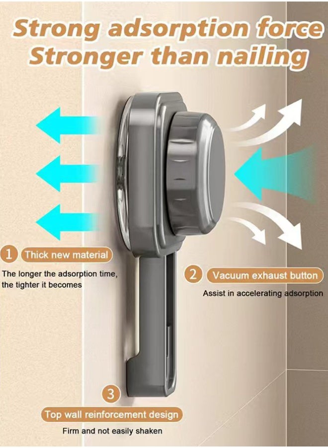 BLOOMING TIME Suction-Type Wall-Mounted Pot Lid Storage Rack, Equipped with Drip Tray (Prevents Water Splatter and Clutter), Multi-Layer Storage (For Smooth Surfaces Only) - Image 4