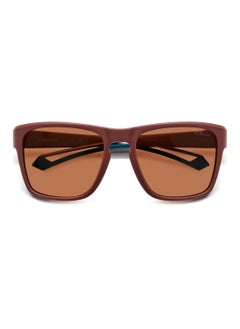 Polaroid Men's Polarized Rectangular Shape  Sunglasses PLD 7052/S BROWN 45 - Lens Size: 45.1 Mm - Mt Burg  - Image 4