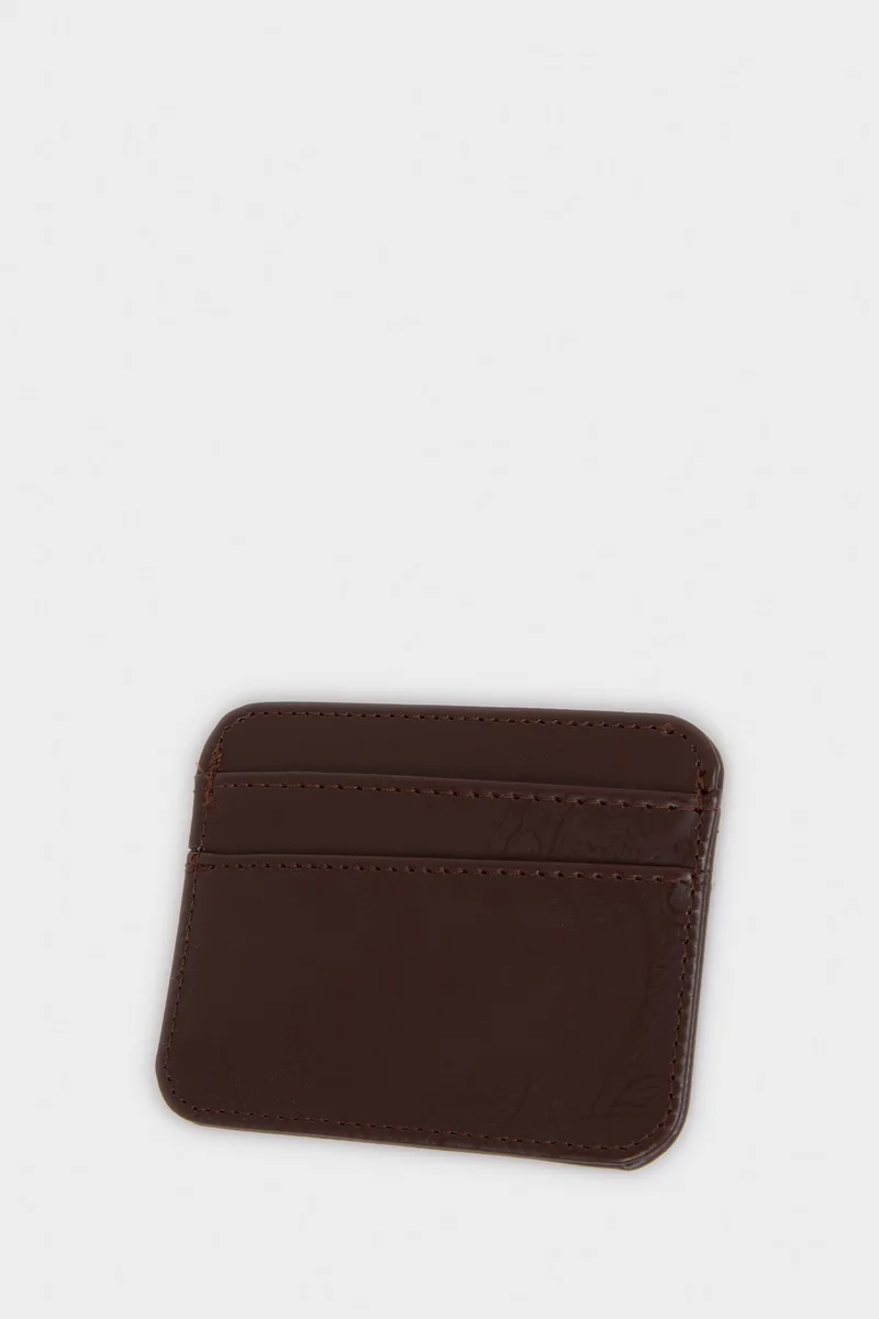 ديفاكتو Woman Faux Leather Business Card Wallet