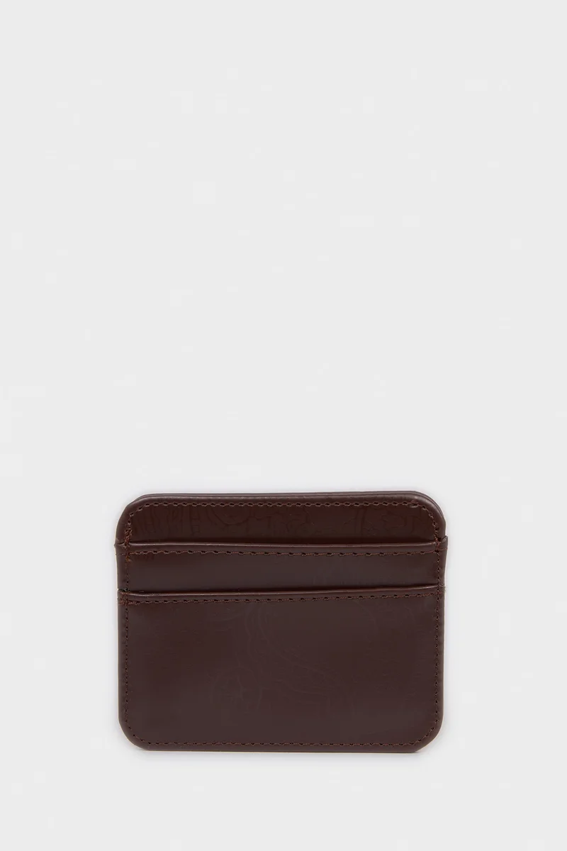 Woman Faux Leather Business Card Wallet