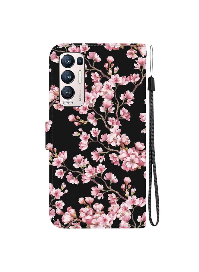 S-TOP Case For OPPO Find X3 Neo / Reno5 Pro+ 5G Crystal Texture Colored Drawing Leather Phone Case - Image 3