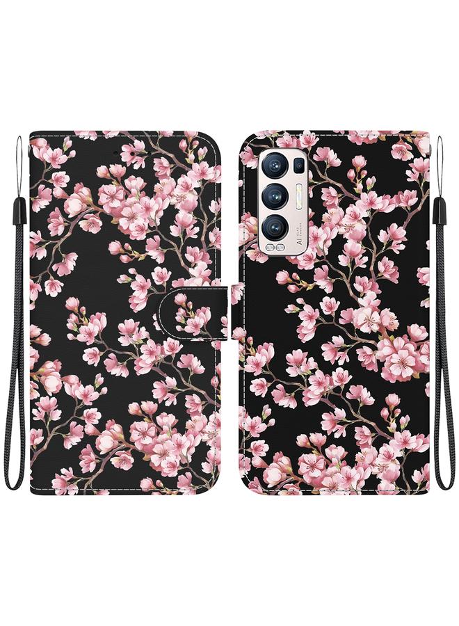 S-TOP Case For OPPO Find X3 Neo / Reno5 Pro+ 5G Crystal Texture Colored Drawing Leather Phone Case - Image 1