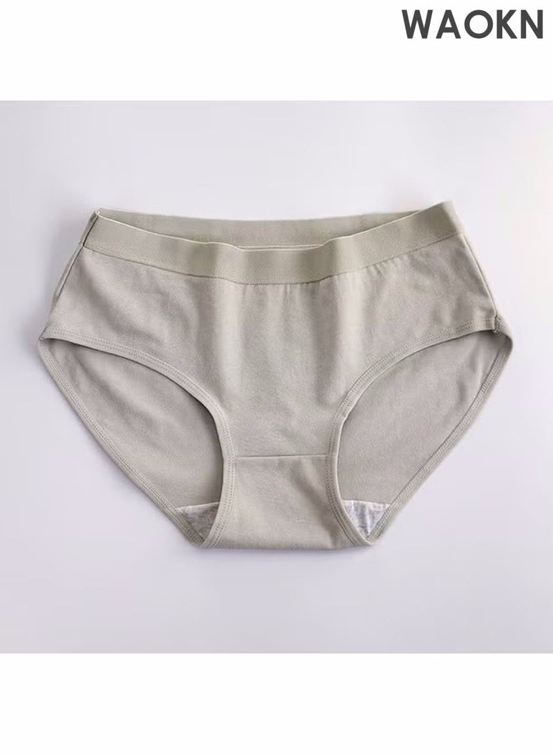 WAOKN 6-Piece Cotton Bikini Breathable Panties Low Waist Fashionable Ladies Panties Trunks Breathable and Comfortable Fashion Anti-Chafing Stretch Cotton, Stretch Cotton Moisture-Wicking Athletic Underwear - Image 2