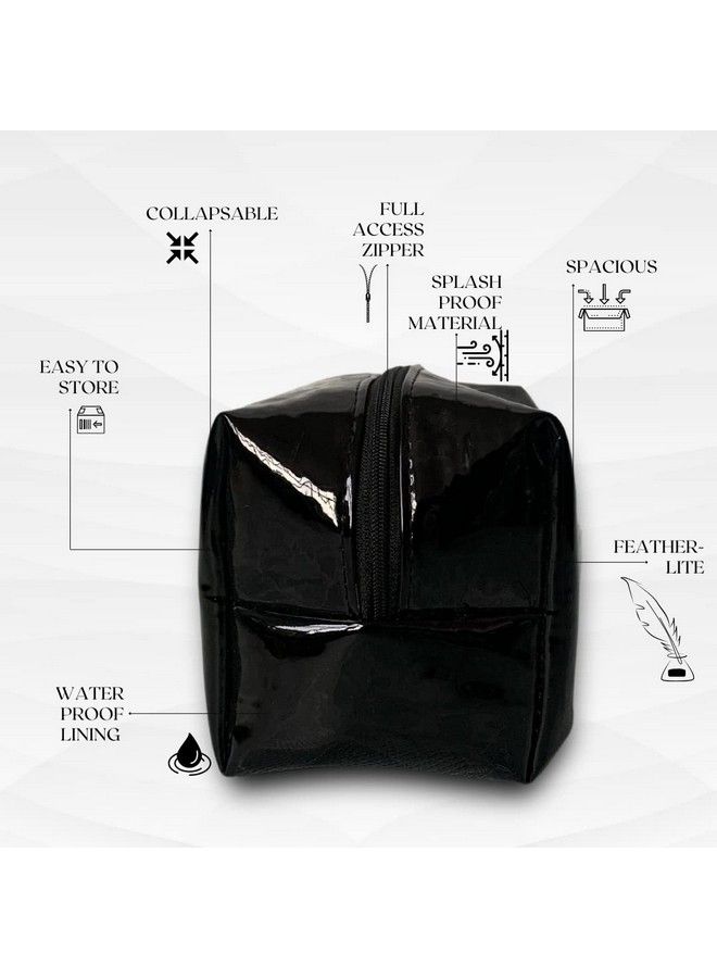 STRUTT Black Toiletry Kit/Make Up Pouch/Cosmetic Case/Travel Organiser For Women - Image 4