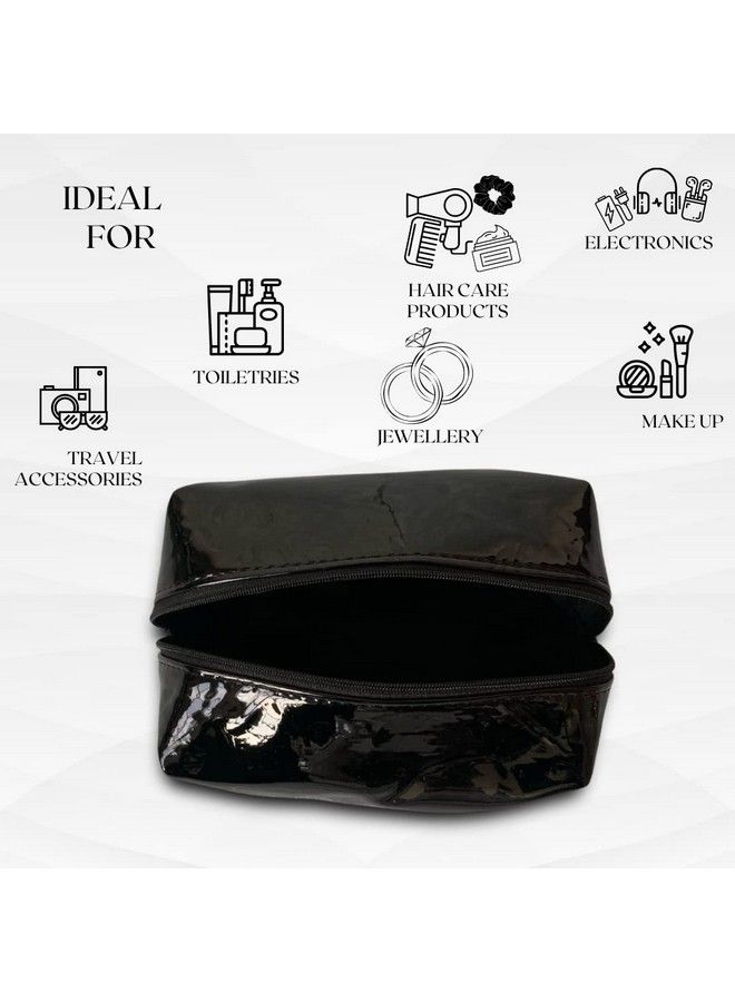 STRUTT Black Toiletry Kit/Make Up Pouch/Cosmetic Case/Travel Organiser For Women - Image 5