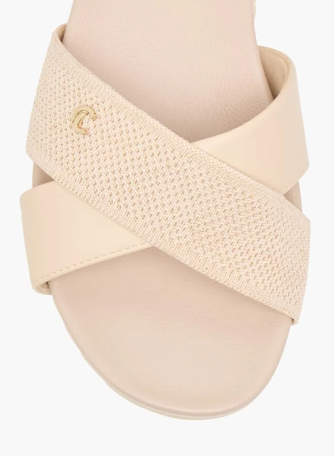 Le Confort FlyknCross Strap Sandals with Buckle Closure