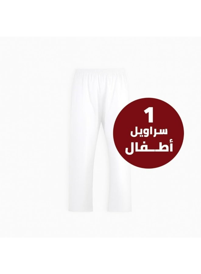 Lebbson White boy long pants (35% cotton, 65% polyester) - Image 1