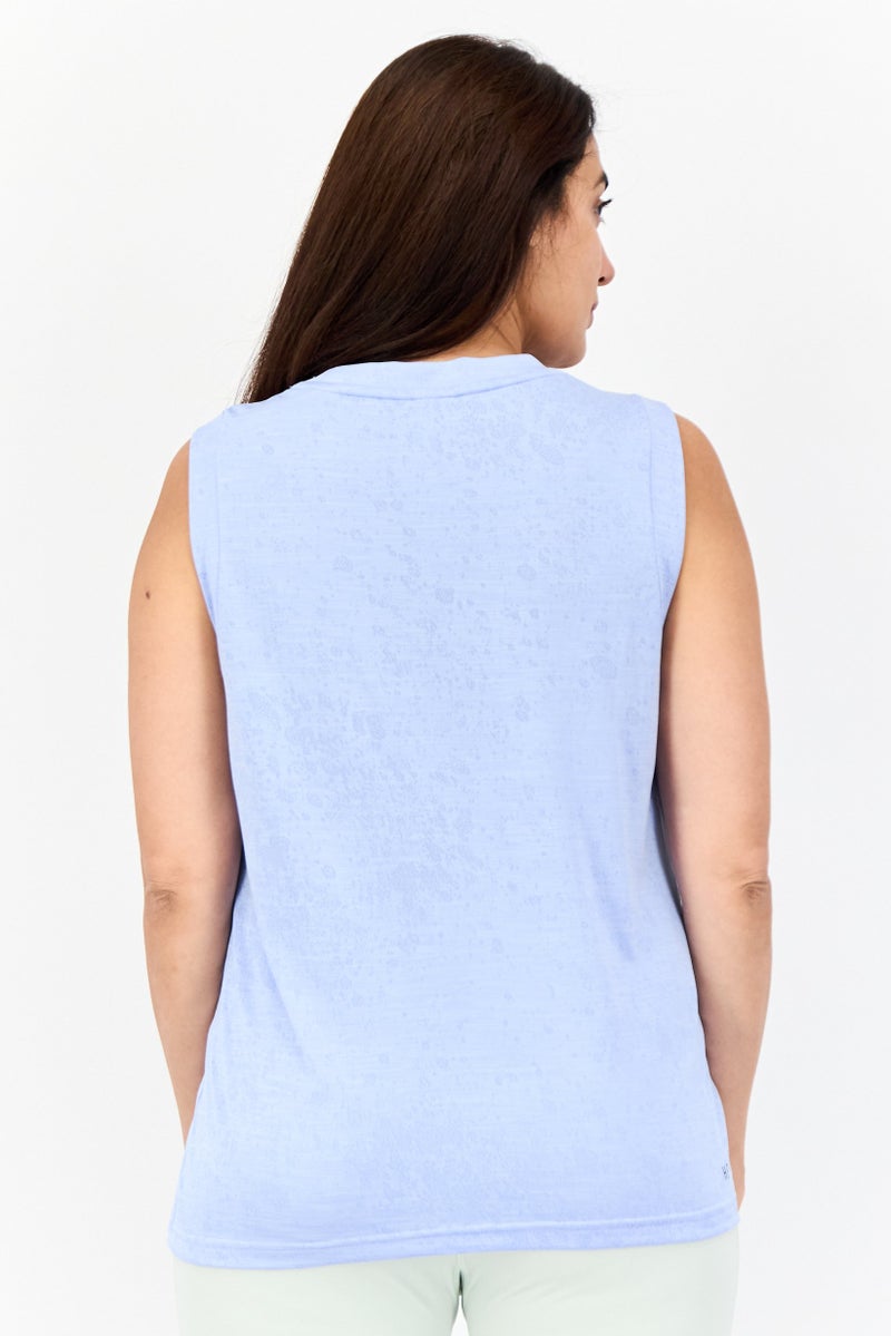 Adidas Women Sportswear Fit Sleeveless Tennis Tank Top, Lavender  - Image 3