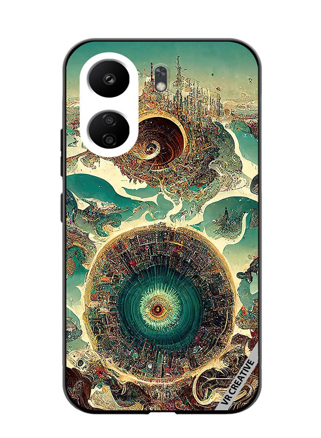 VR CREATIVE Protective Case Cover For Xiaomi Redmi 13C Surreal City Design Multicolour - Image 1