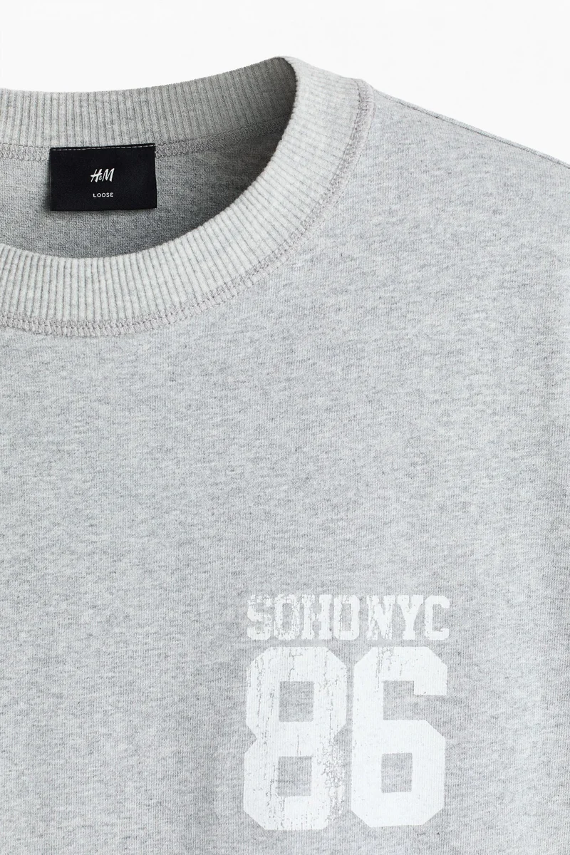 H&M Loose Fit Printed T-shirt