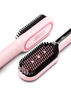 TYMO TYMO Ionic Hair Straightener Brush with 16 Temps 30s Heatup Dual Voltage  for Thick Thin Curly Hair 