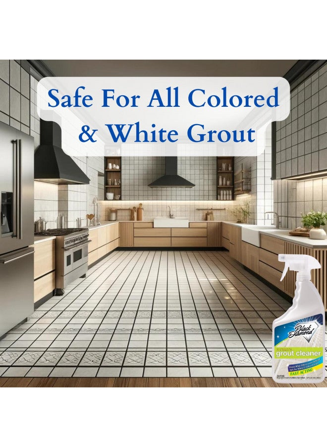 Black Diamond Stoneworks ULTIMATE GROUT CLEANER: Best Grout Cleaner For Tile and Grout Cleaning, Acid-Free Safe Deep Cleaner & Stain Remover for Even the Dirtiest Grout, Best Way to Clean Grout in Ceramic, Marble. 1-Gallon - Image 4