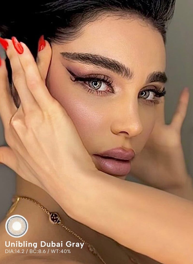 يونيبلينغ عدسات لاصقة ملونة دبي الرمادي (سنوية) - Image 3