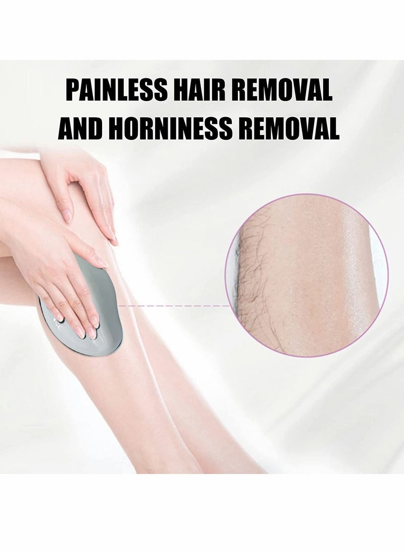 KASTWAVE Hair Removal Eraser, Painless Crystal Hair Remover Tools Magic Crystal Hair Eraser, Soft Smooth Skin Fast & Easy Crystal Hair Removal for Men and Women (White) - Image 2