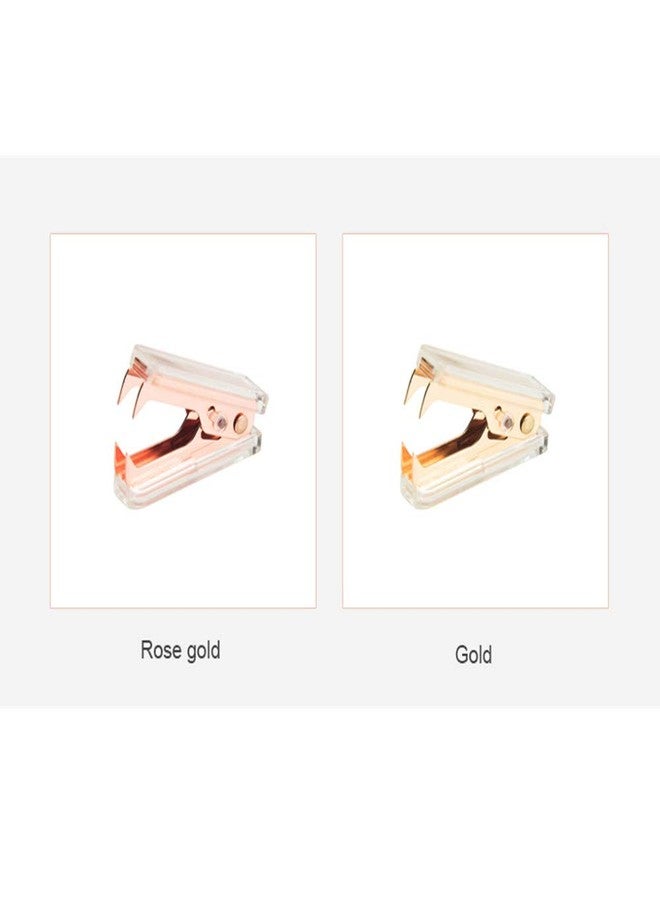 مالتي باي مجموعة MultiBey المكتبية المصنوعة من الأكريليك الشفاف، تتضمن حوامل ملاحظات ذاتية اللصق وأداة إزالة الدبابيس، وحامل وموزع دفاتر الملاحظات، ولوازم مكتبية ومدرسية (ذهبي). - Image 5