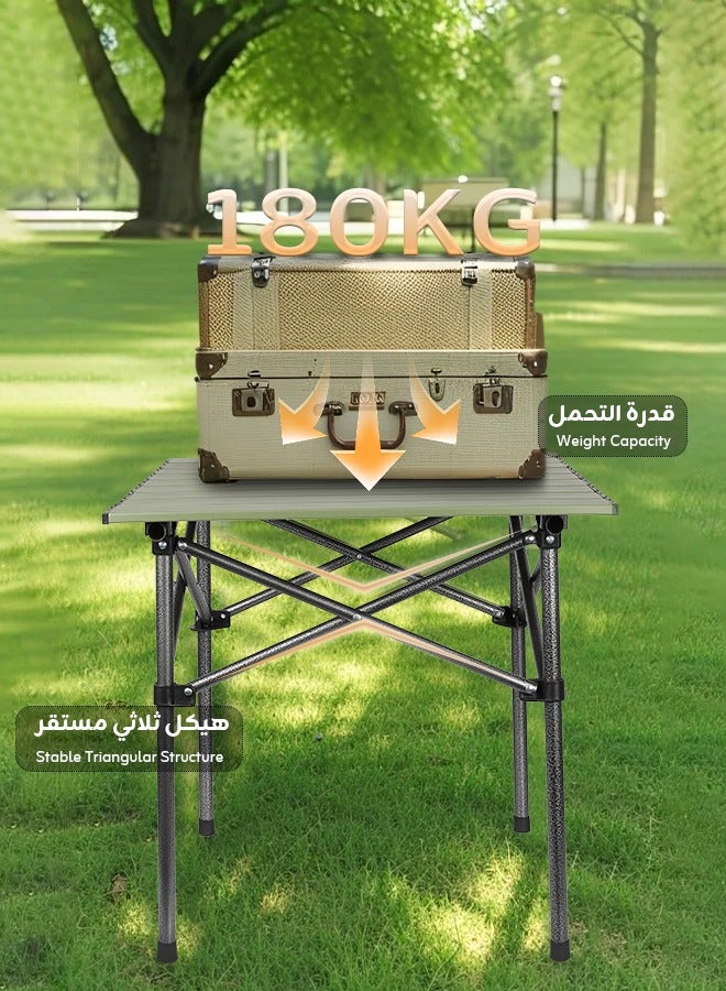 هيبوبي للطي طاولة التخييم في الهواء الطلق طاولة التخييم المحمولة 53 * 51 * 50 سم - Image 4