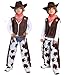 TOGROP Cowboy Costume for Boys 5pcs Set Kids Dress Up Birthday Halloween Party Cosplay 810 Years - Image 4