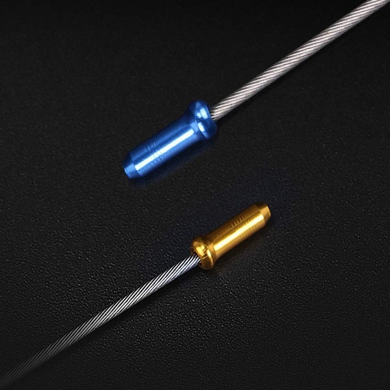 EACOZY Bike Cable End Caps, Alloy Crimps, Brake Cable End Tips for Road Mountain Bicycle - Image 3