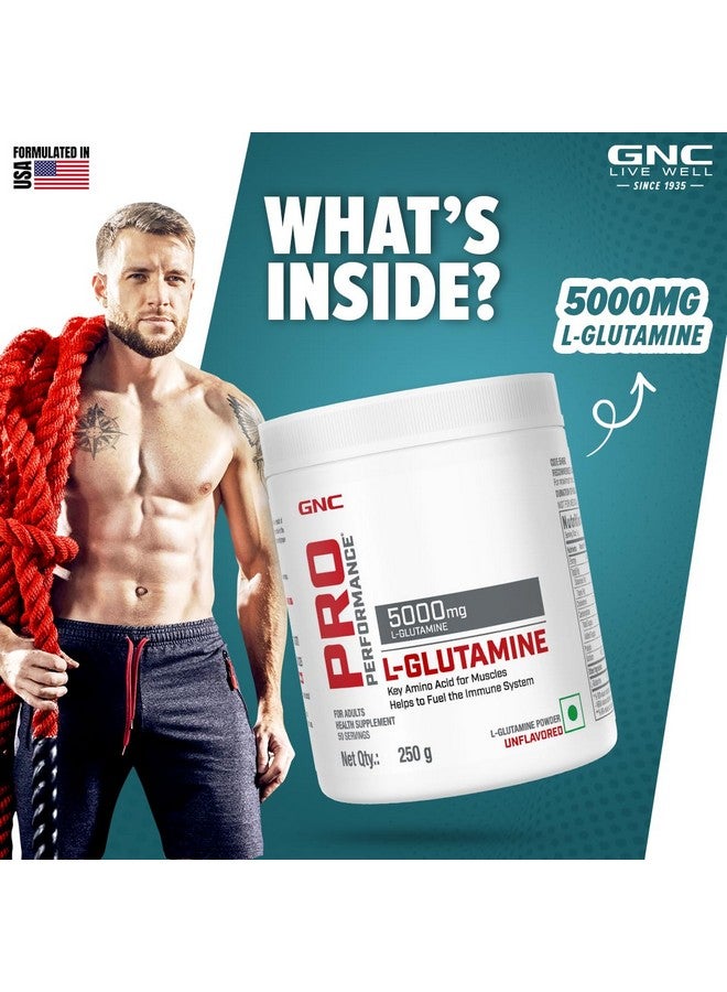 GNC Pro Performance L-Glutamine 5000 mg | 400 gm | 80 Servings | Key Amino Acid For Faster Recovery | Boosts Immunity | Supports Intestinal Function | Lactose Free | Zero Gluten | Unflavoured - Image 3